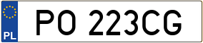 Truck License Plate